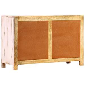 Příborník světle růžový 110x35x70 cm masivní mangovníkové dřevo - obrázek 4