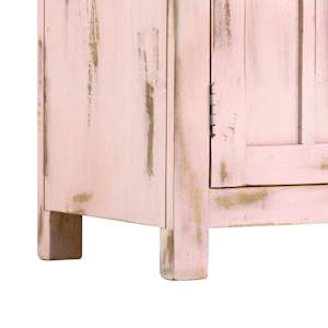 Příborník světle růžový 110x35x70 cm masivní mangovníkové dřevo - obrázek 7