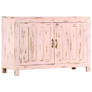 Příborník světle růžový 110x35x70 cm masivní mangovníkové dřevo - obrázek 10