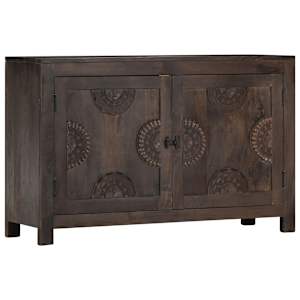 Příborník vyřezávaný design 110 x 35 x 70 cm masivní mangovník - obrázek 12