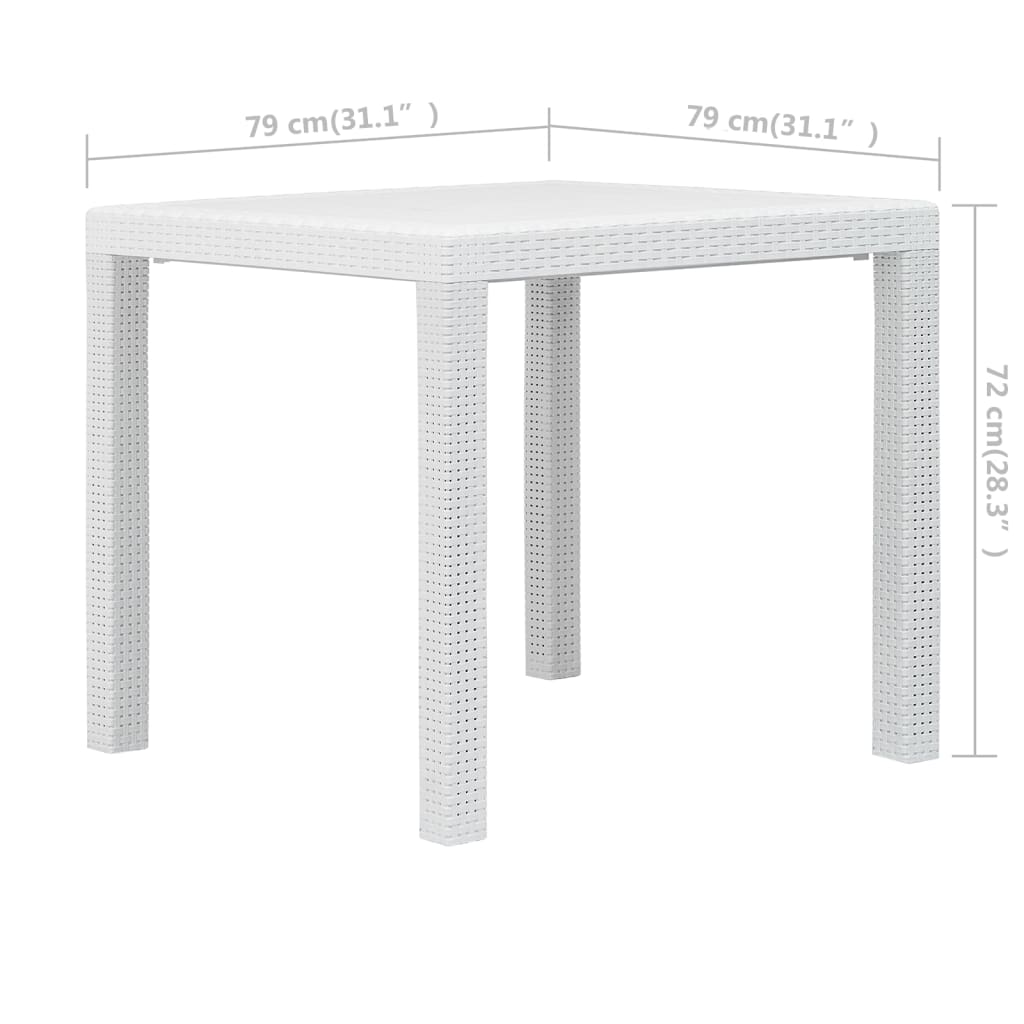 Vidaxl - vidaXL Table de jardin Anthracite 220x90x72 cm Plastique