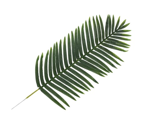 vidaXL Dirbtiniai palmės lapai, 5 vnt., žalios spalvos, 125 cm