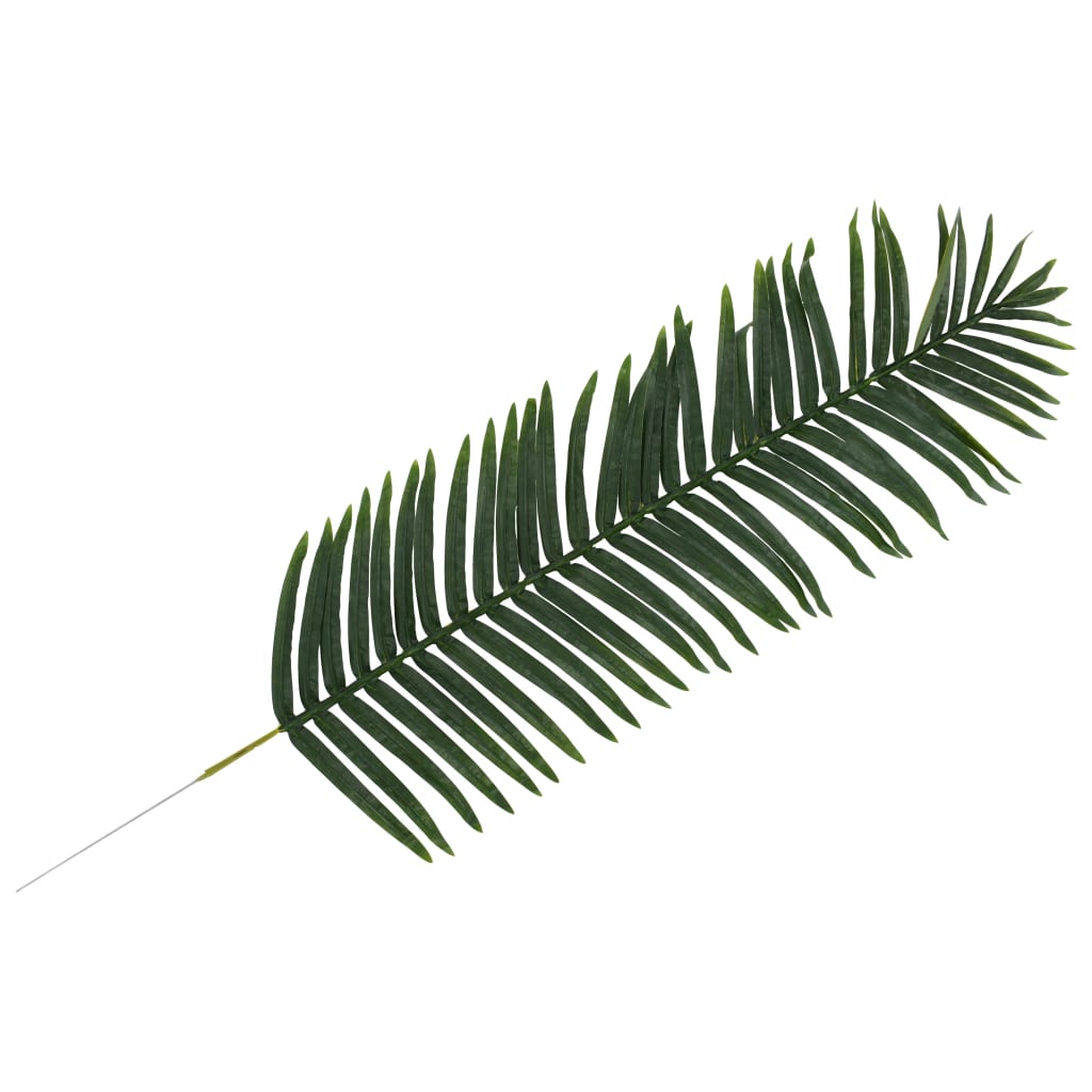 vidaXL 2 pcs Feuilles artificielles de palmier Vert 160 cm