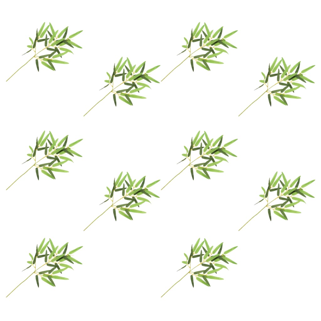 vidaXL Kunstbladeren bamboe 10 st 60 cm groen vidaXL Kunstbladeren bamboe 10 st 60 cm groen