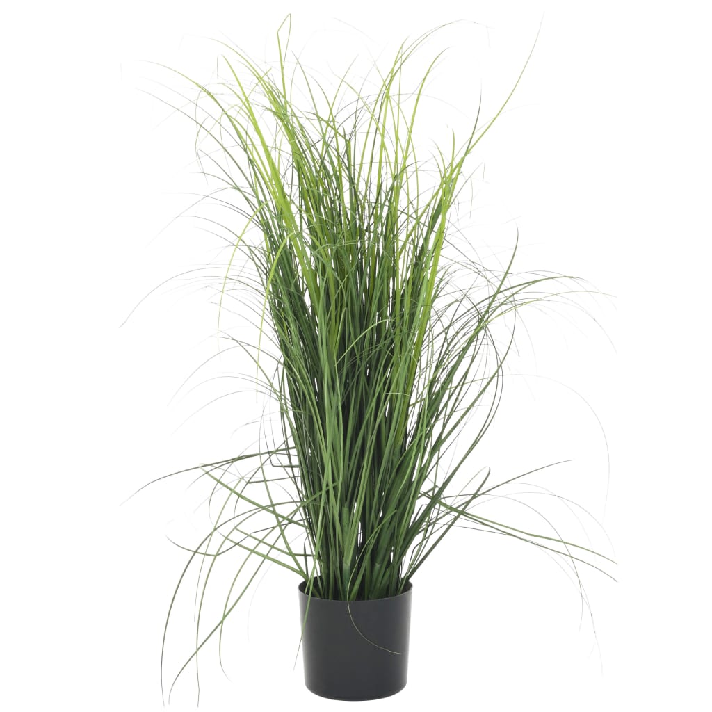 vidaXL Plantă iarbă artificială în ghiveci, verde, 80 cm imagine vidaxl.ro