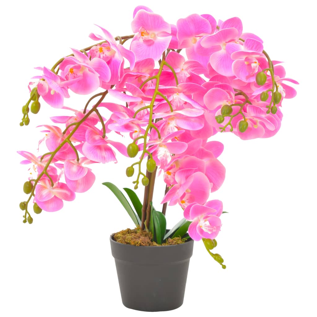 Voeg wat groen aan je interieur toe met deze levensechte kunst orchidee. De orchidee is 60 cm hoog en is een geweldige keuze voor het interieur van je huis of kantoor.