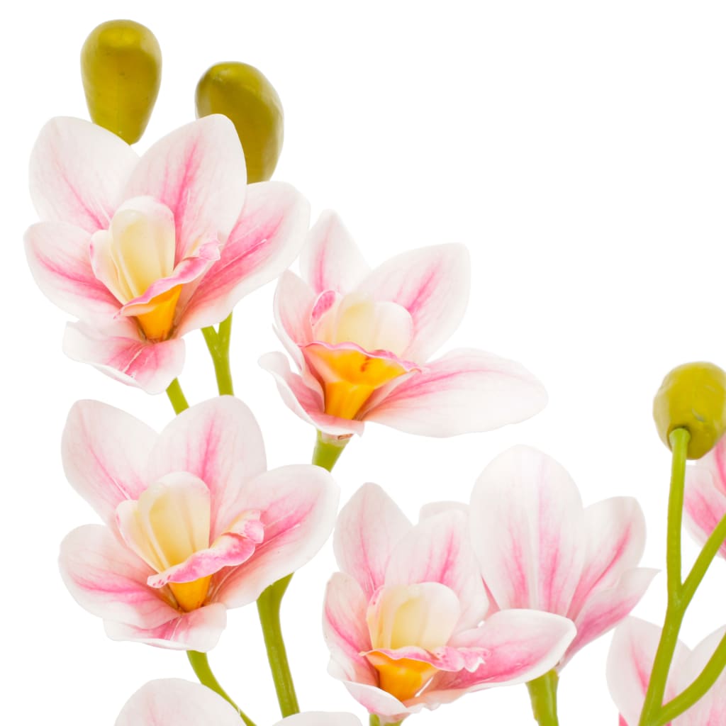 Cserepes rózsaszín műorchidea 90 cm 