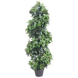 vidaXL kunsttaim loorberipuu potiga, roheline, 150 cm