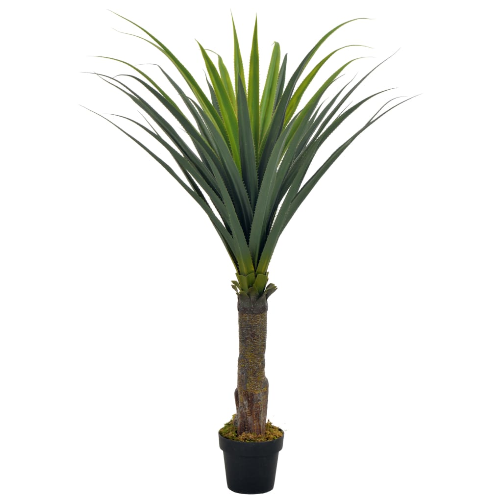 Image of vidaXL Artificial Plant Yucca Tree with Pot Green 145 cm