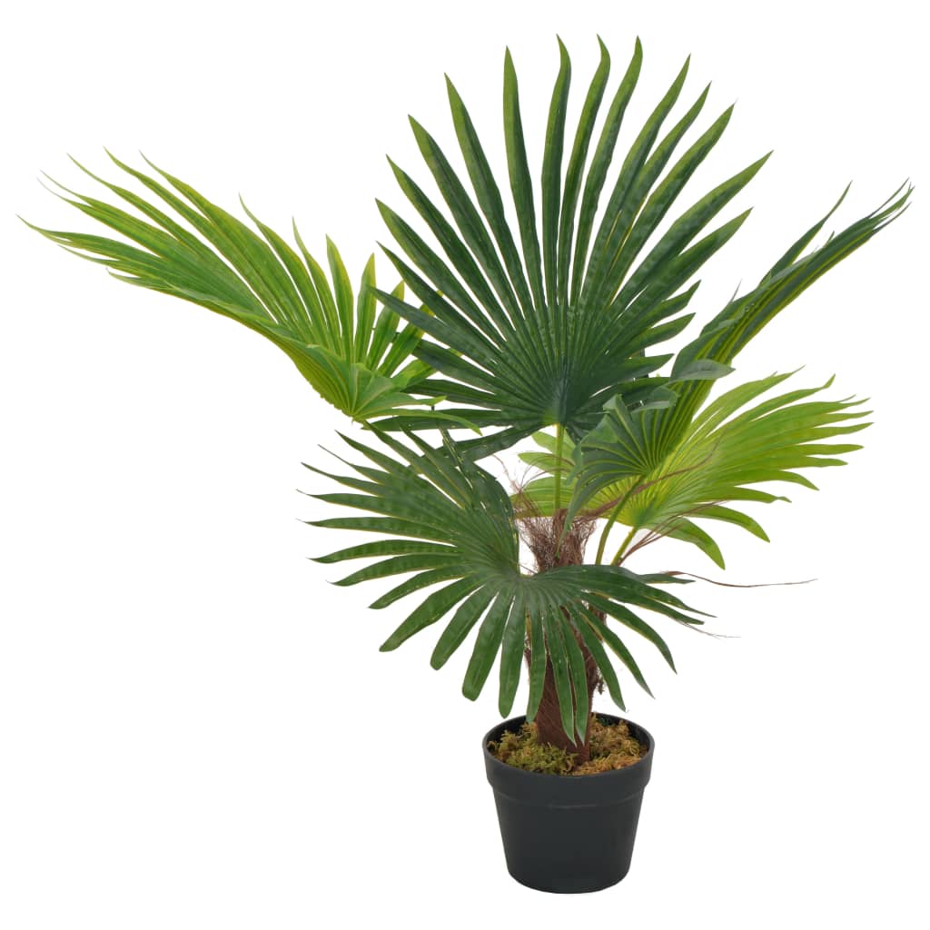 vidaXL Plantă artificială palmier cu ghiveci, verde, 70 cm vidaxl.ro