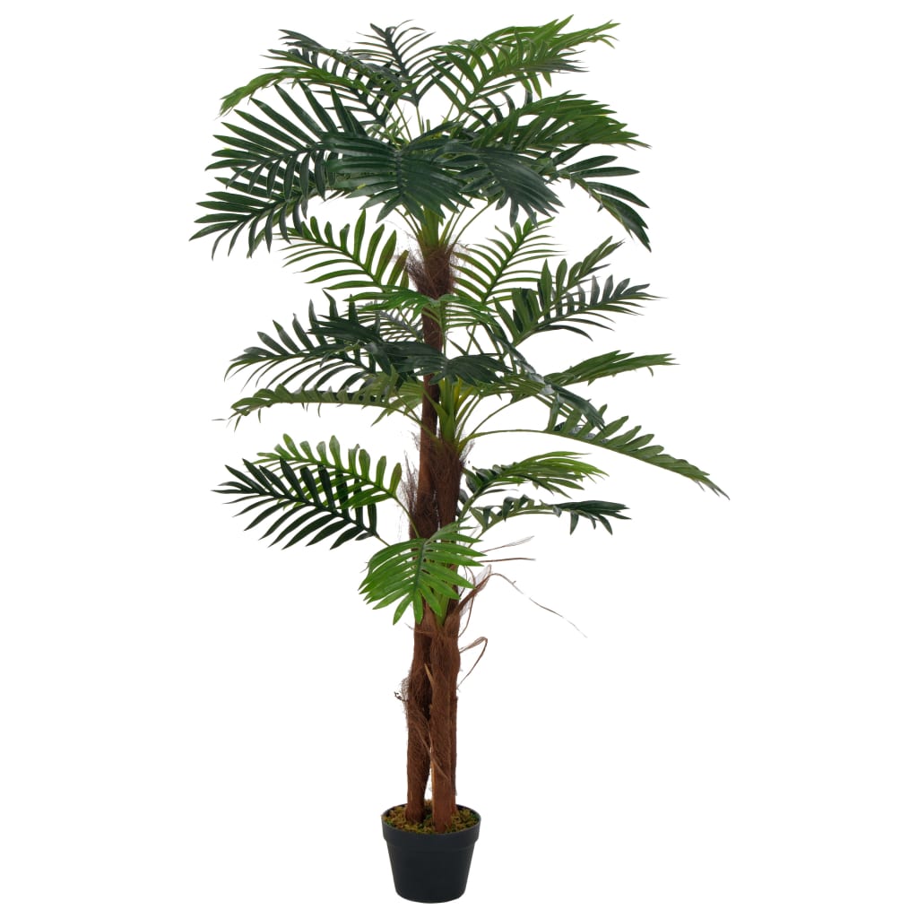 

vidaXL Artificial Plant Palm with Pot Green 65"