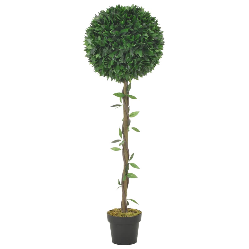 vidaXL Plantă artificială dafin cu ghiveci, verde, 130 cm vidaXL imagine model 2022