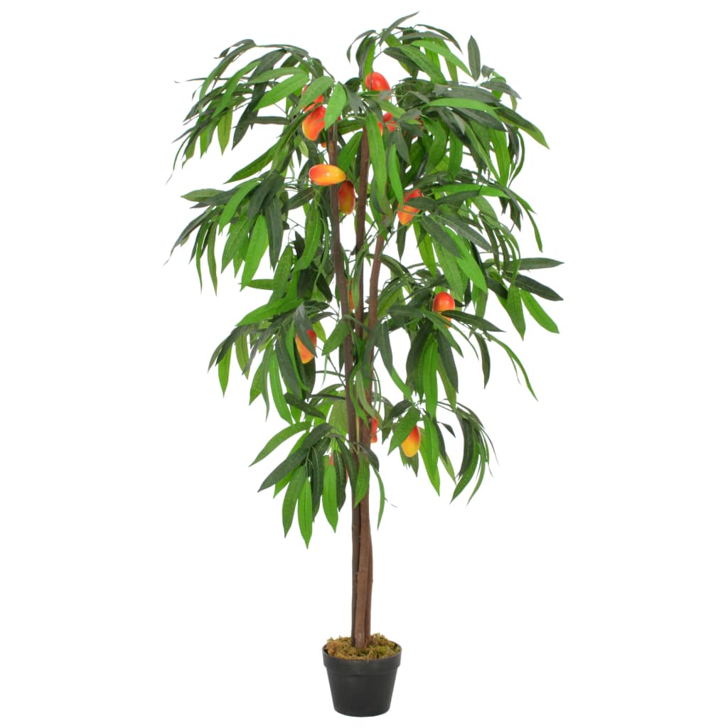 vidaXL Arbore de mango artificial cu ghiveci, 150 cm, verde vidaxl.ro
