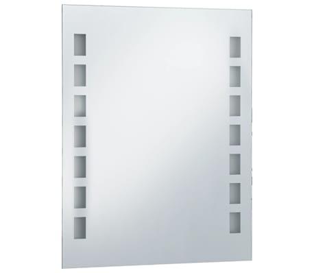 vidaXL LED-veggspeil til bad 50x60 cm