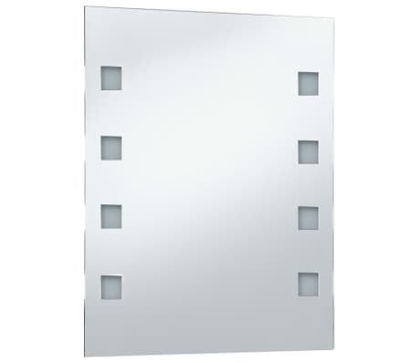 vidaXL Καθρέφτης Μπάνιου Τοίχου με LED 50 x 60 εκ.