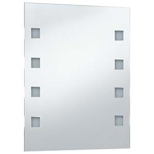 vidaXL Καθρέφτης Μπάνιου Τοίχου με LED 50 x 60 εκ.
