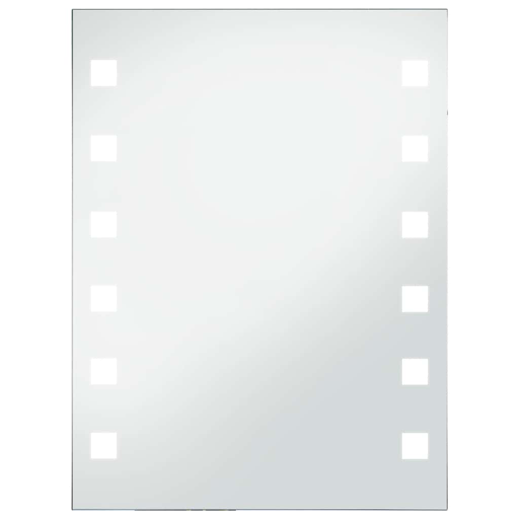 vidaXL Koupelnové nástěnné zrcadlo s LED osvětlením 60 x 80 cm