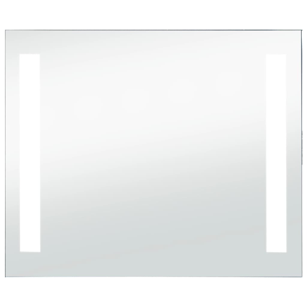 Koupelnové nástěnné zrcadlo s LED osvětlením 60 x 50 cm