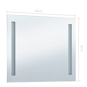 Koupelnové nástěnné zrcadlo s LED osvětlením 100 x 60 cm - obrázek 7