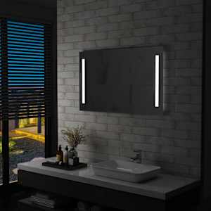 Koupelnové nástěnné zrcadlo s LED osvětlením 100 x 60 cm