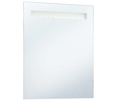 vidaXL LED-veggspeil til bad 50x60 cm