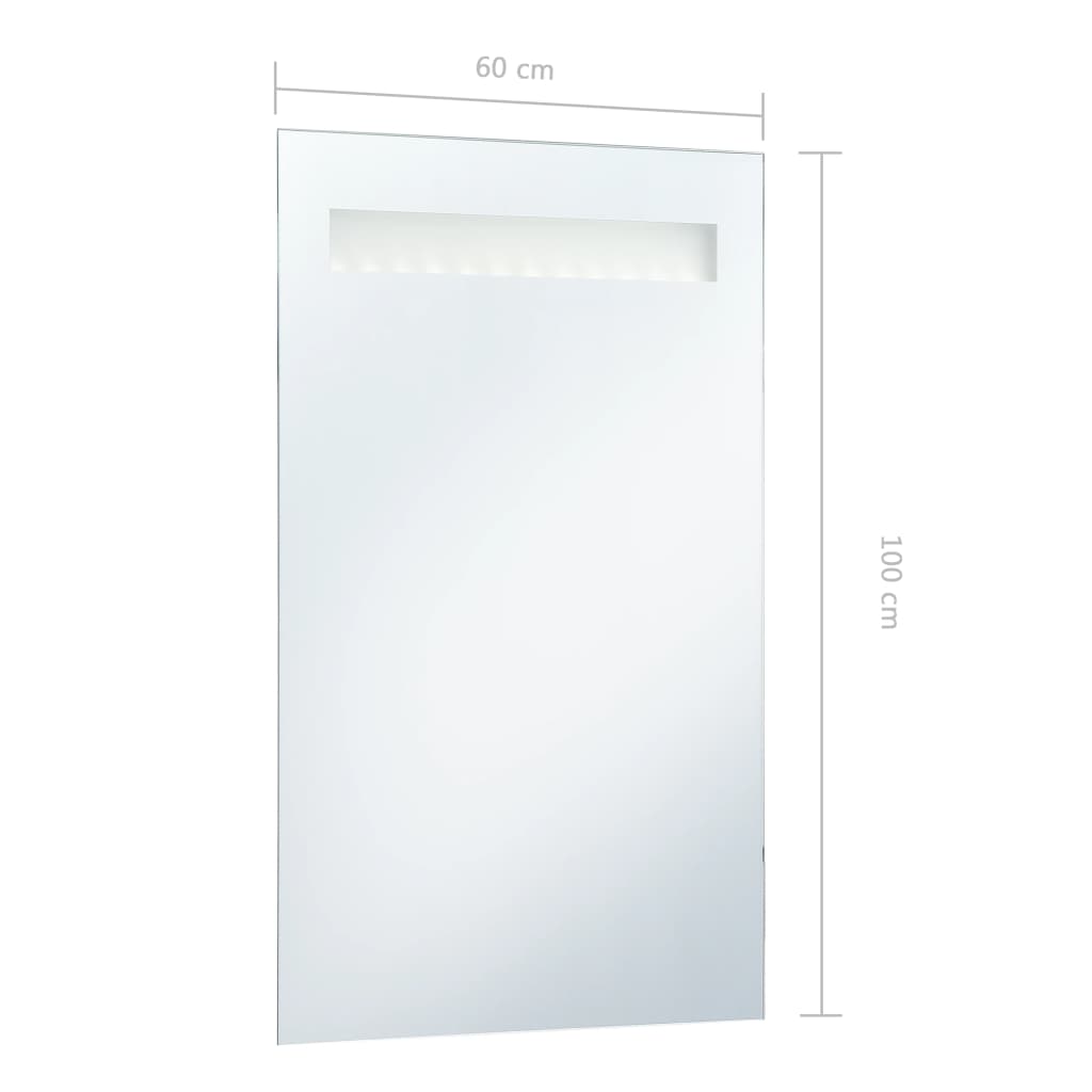  Kúpeľňové LED nástenné zrkadlo 60x100 cm