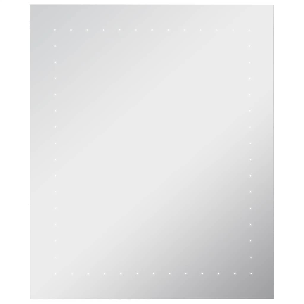 vidaXL Koupelnové nástěnné zrcadlo s LED osvětlením 50 x 60 cm