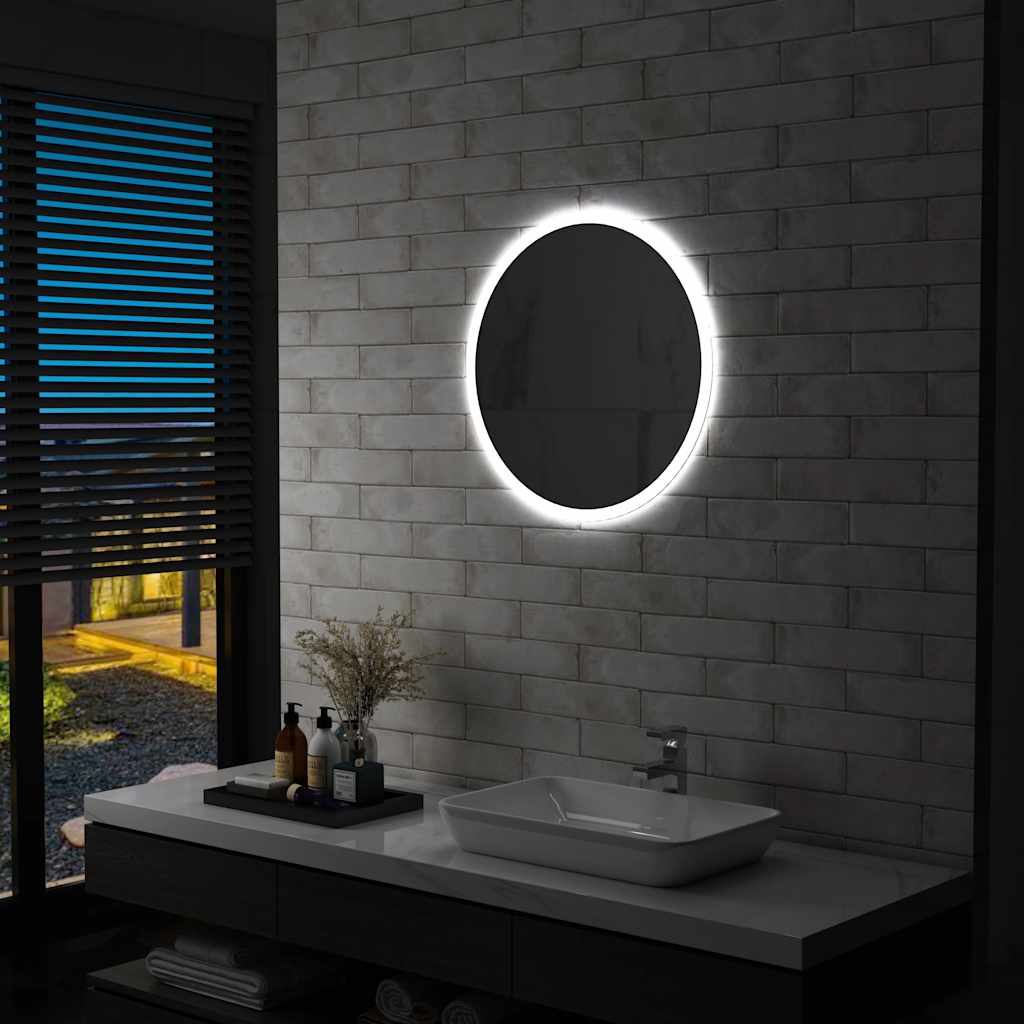 vidaXL Oglindă cu LED de baie, 60 cm