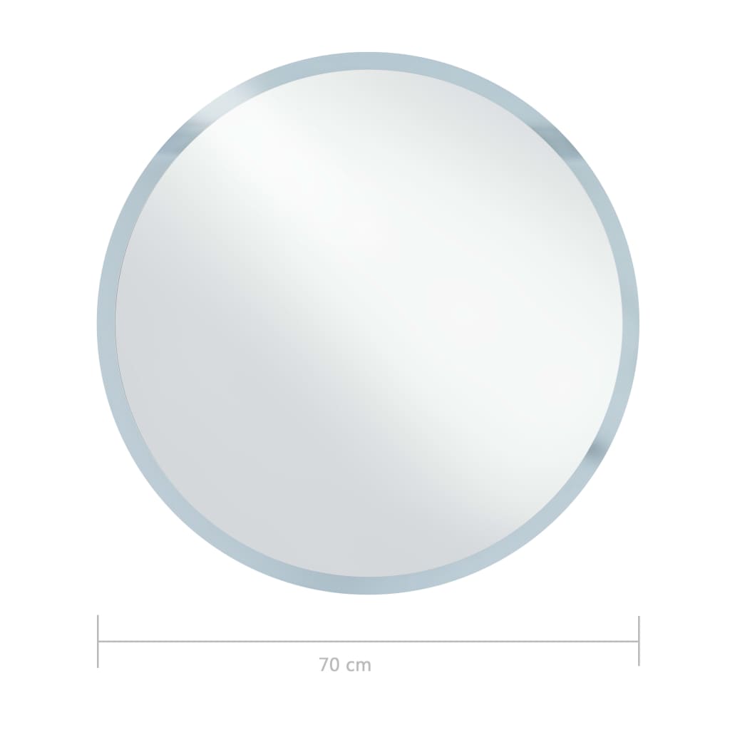  Kúpeľňové LED zrkadlo 70 cm