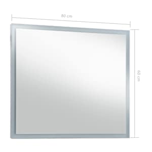 Koupelnové nástěnné zrcadlo s LED osvětlením 80 x 60 cm - obrázek 8