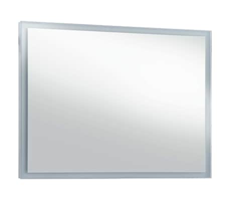 vidaXL Specchio da Parete a LED per Bagno 100x60 cm