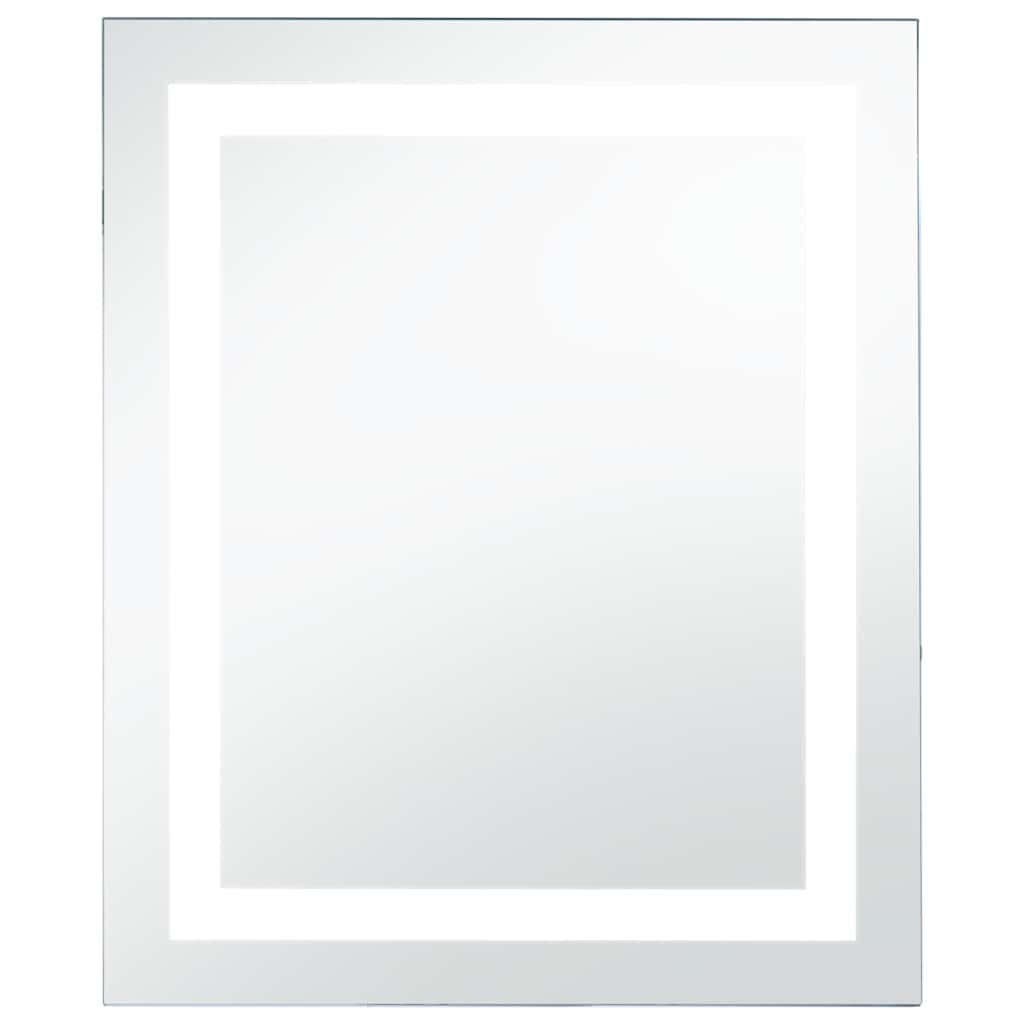 vidaXL Koupelnové zrcadlo s LED světly a dotykovým senzorem 50 x 60 cm