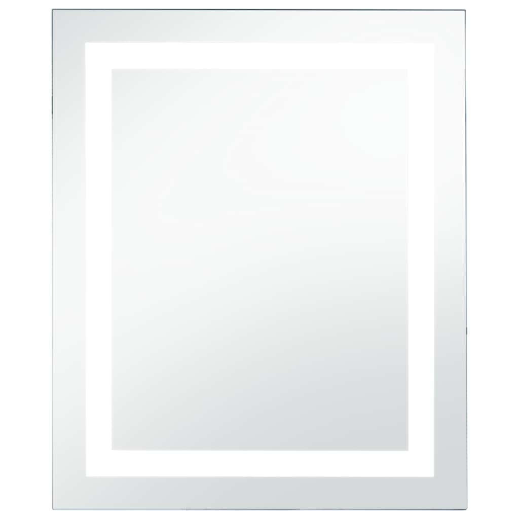 vidaXL Koupelnové zrcadlo s LED světly a dotykovým senzorem 60 x 80 cm