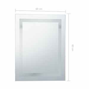 Koupelnové zrcadlo s LED světly a dotykovým senzorem 60 x 80 cm - obrázek 9