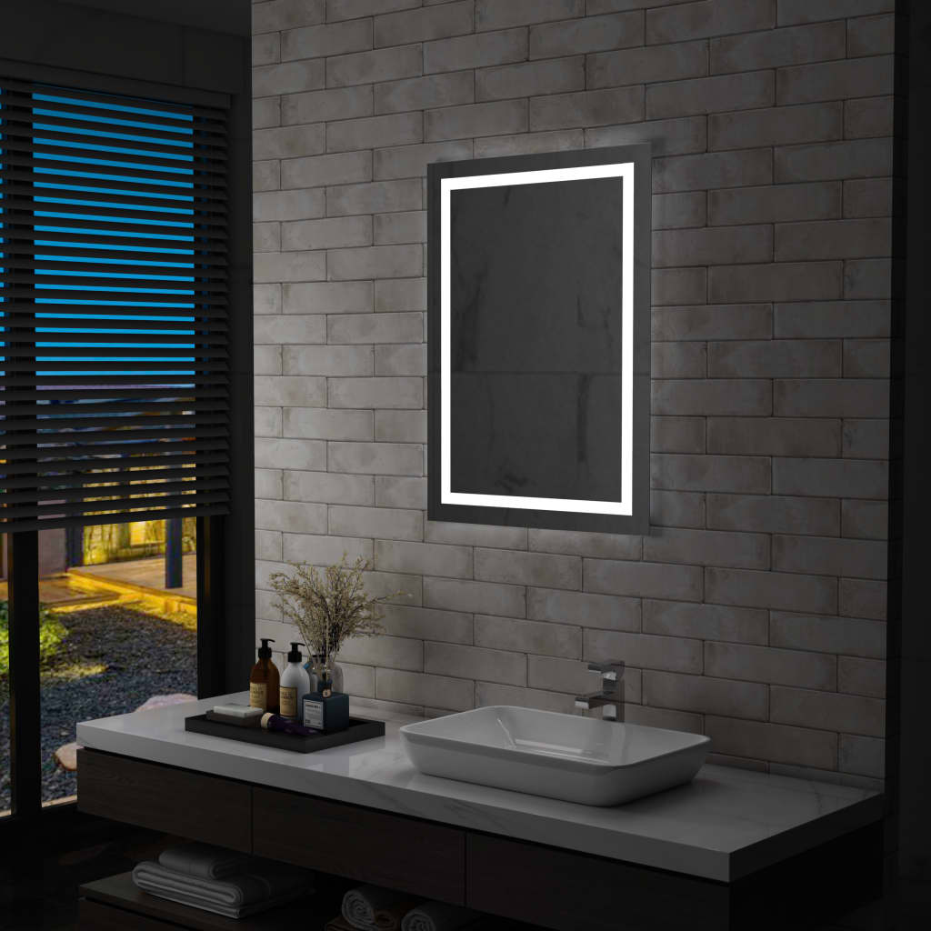 vidaXL Espejo de baño con LED y sensor táctil 60x80 cm