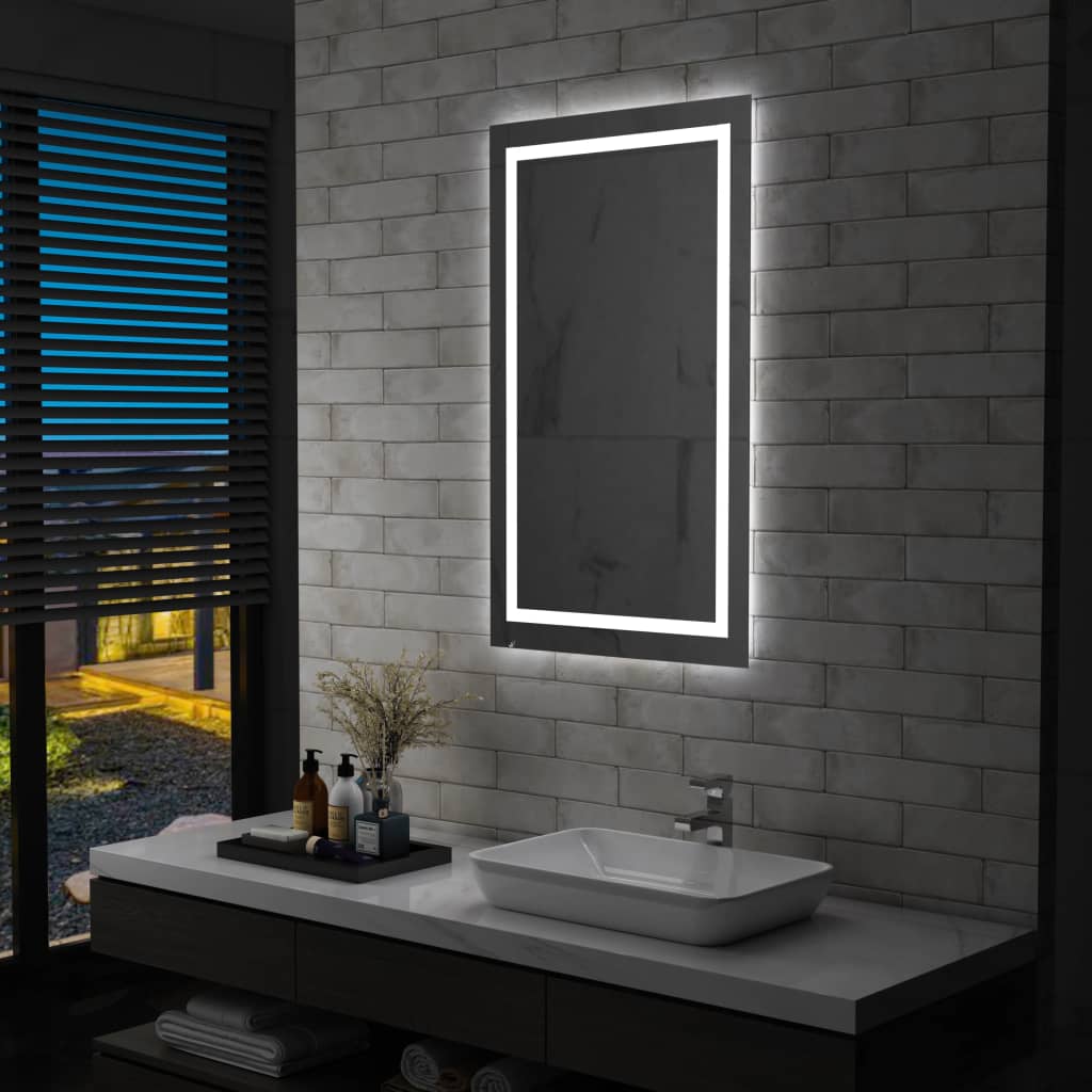 Koupelnové zrcadlo s LED světly a dotykovým senzorem 60x100 cm