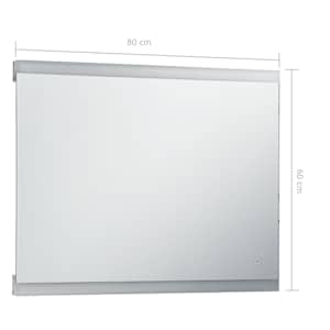 Koupelnové zrcadlo s LED světly a dotykovým senzorem 80 x 60 cm - obrázek 7