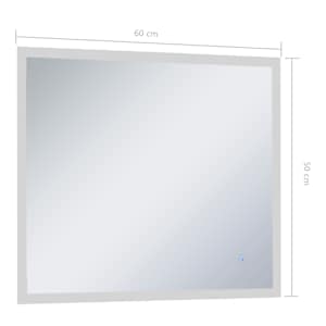 Koupelnové zrcadlo s LED světly a dotykovým senzorem 60 x 50 cm - obrázek 8