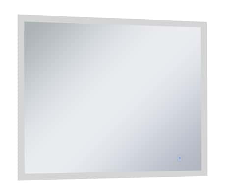 vidaXL LED-es f&uuml;rdőszobai falit&uuml;k&ouml;r &eacute;rint&eacute;s&eacute;rz&eacute;kelővel 80 x 60 cm