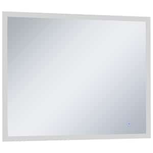 vidaXL LED-es f&uuml;rdőszobai falit&uuml;k&ouml;r &eacute;rint&eacute;s&eacute;rz&eacute;kelővel 80 x 60 cm