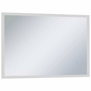 vidaXL Espejo de pared de ba&ntilde;o con LED y sensor t&aacute;ctil 100x60 cm