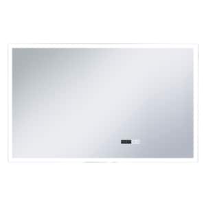 vidaXL vannitoa LED-seinapeegel puuteanduri ja ajan&auml;idikuga 100x60 cm