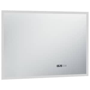 Koupelnové LED zrcadlo dotykový senzor zobrazení času 100x60 cm - obrázek 3