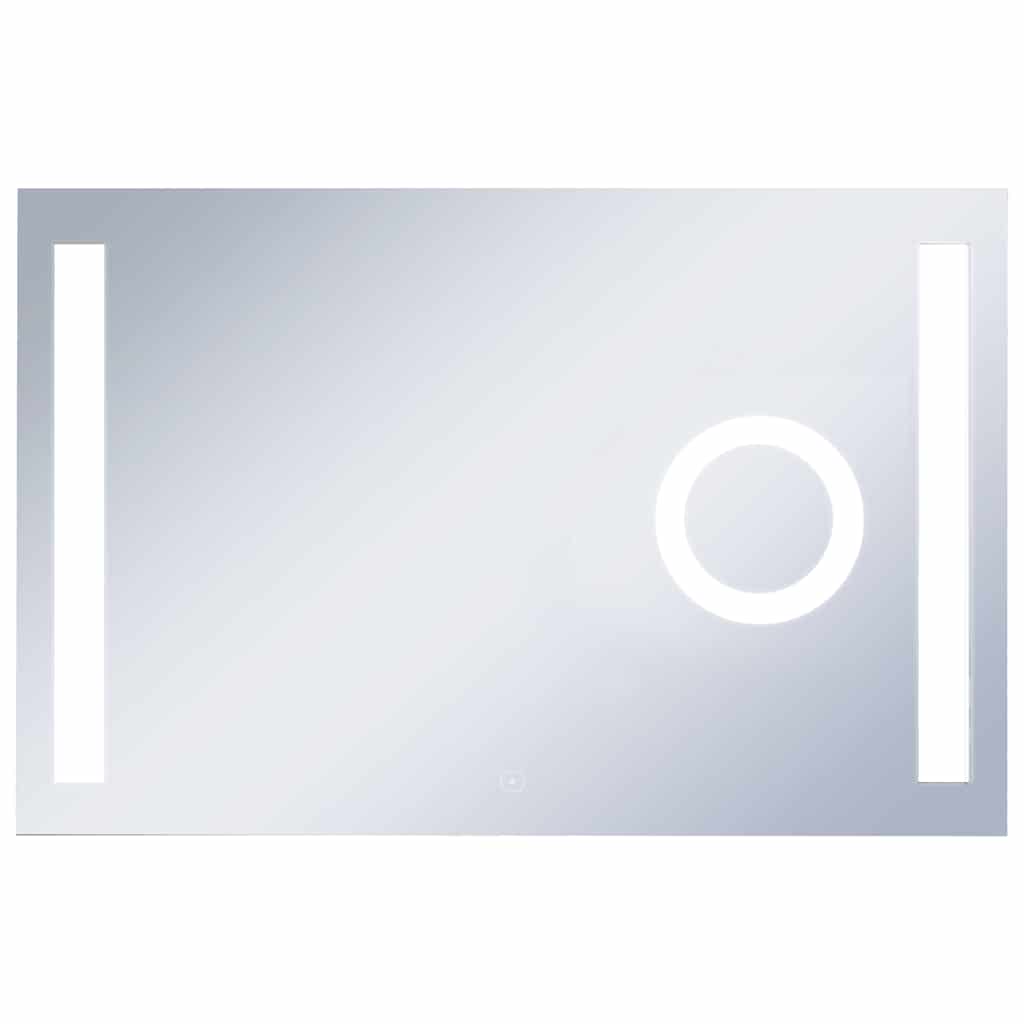vidaXL Koupelnové zrcadlo s LED světly a dotykovým senzorem 100x60 cm