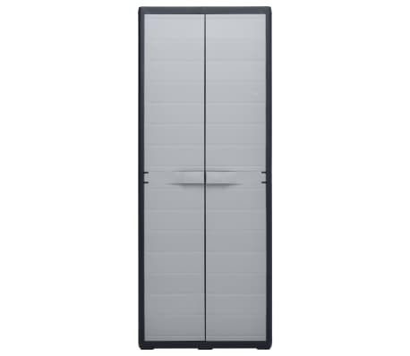 vidaXL Armoire de rangement de jardin 65 x 38 x 171 cm Plastique