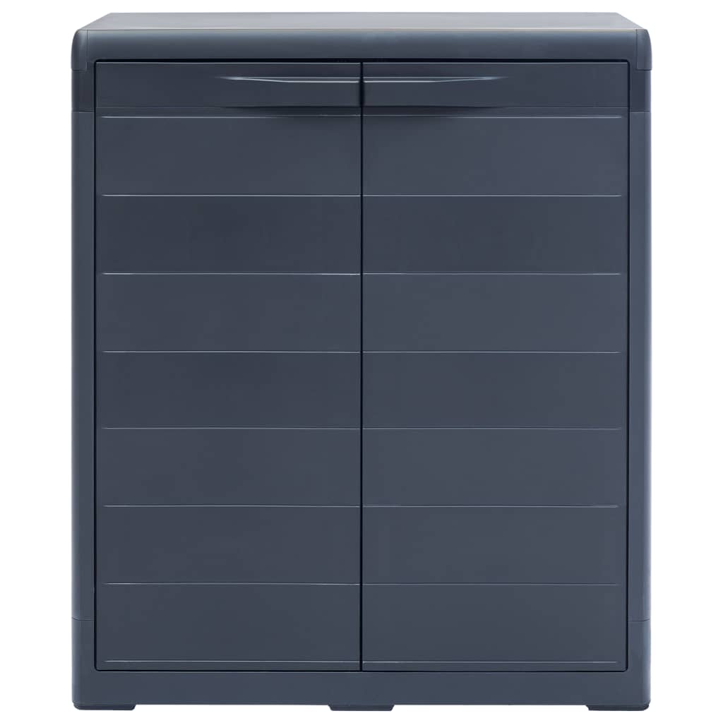 vidaXL Garden Storage Cabinet XL 30.7"x18.1"x37" Plastic