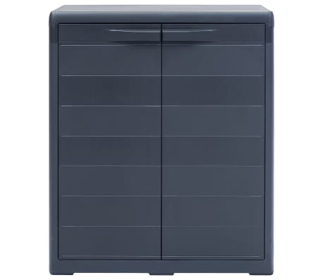 vidaXL Garden Storage Cabinet XL 30.7"x18.1"x37" Plastic