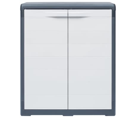 vidaXL Garden Storage Cabinet XL 30.7"x18.1"x37" Plastic
