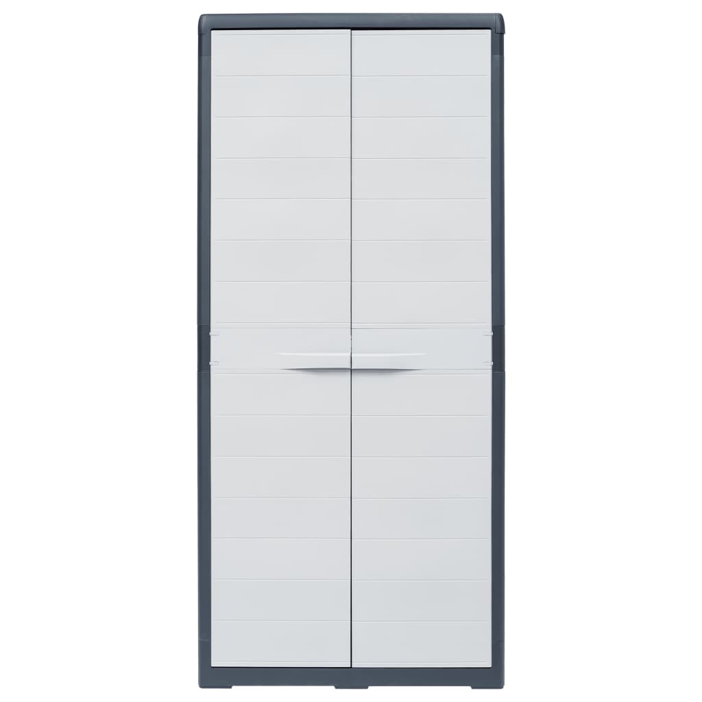 vidaXL Armoire de rangement de jardin XL 78x46x175 cm Plastique