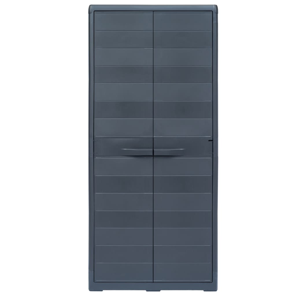 vidaXL Armoire de rangement de jardin XL 78x46x175 cm Plastique